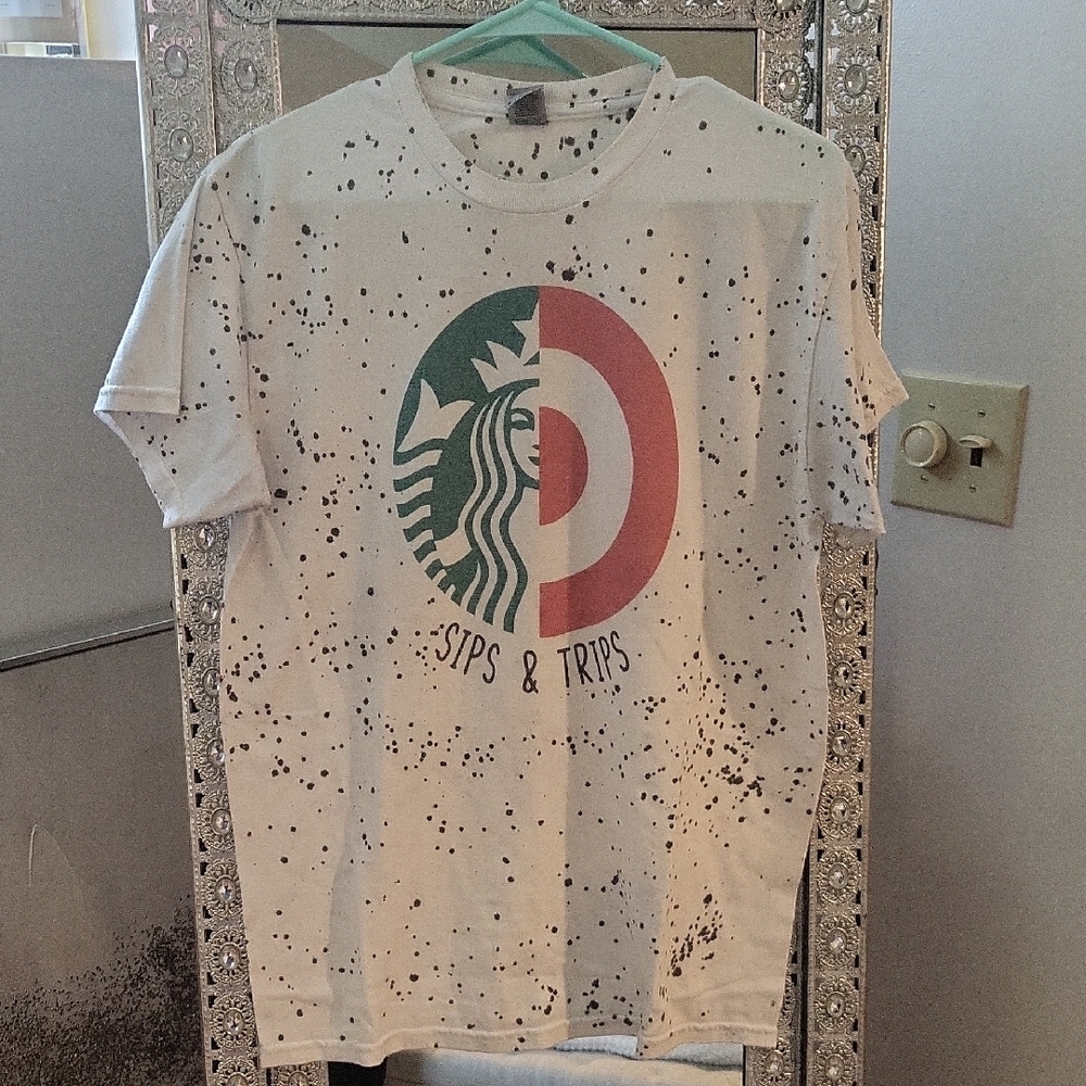 Trendy Distressed Retro Grapic Tee